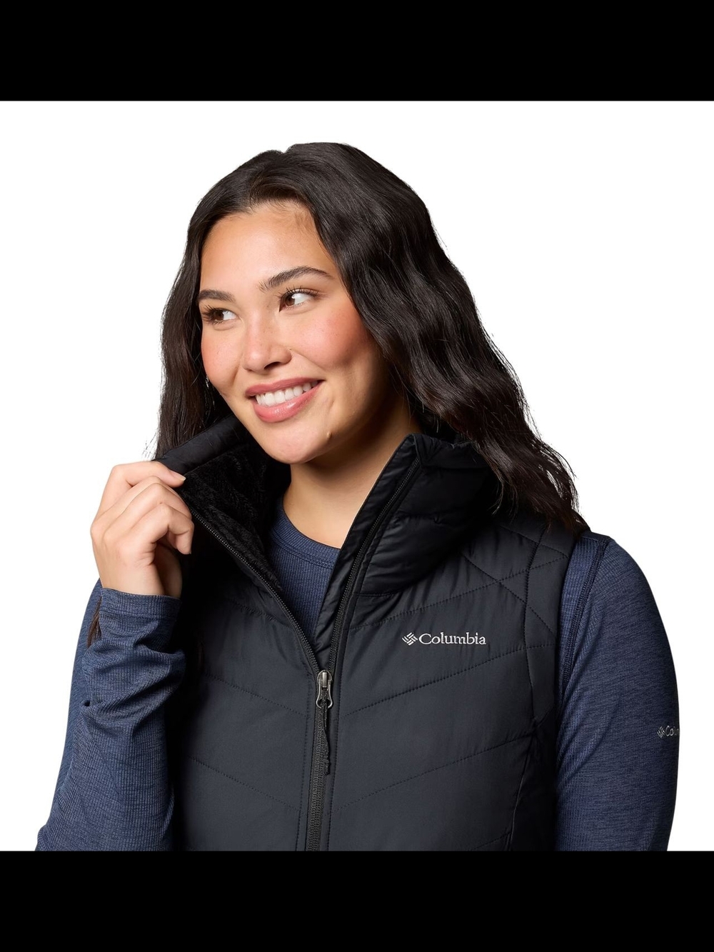 Columbia Women's Black Quilted Insulated Vest - M - Used Good Condition